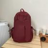 Schoolbag New Large-capacity Student Simple Schoolbag Men's Backpack Korean Version Couple Solid Color Casual Backpack Wholesale