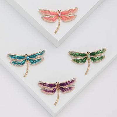 Smaltované brože Dragonfly pro ženy Unisex 3-barevné Hmyz Party Office Brož Pin dárky
