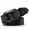 Women's Genuine Leather Vintage Pin Buckle Belt, Korean-Style Casual All-Match Wide Cowhide Belt.