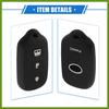 2 Pcs Key Fob Case Cover Compatible for Toyota 4Runner 1999-2009 4 Button, Durable Silicone Black Remote Key Case Protector Replace Parts Vehicle