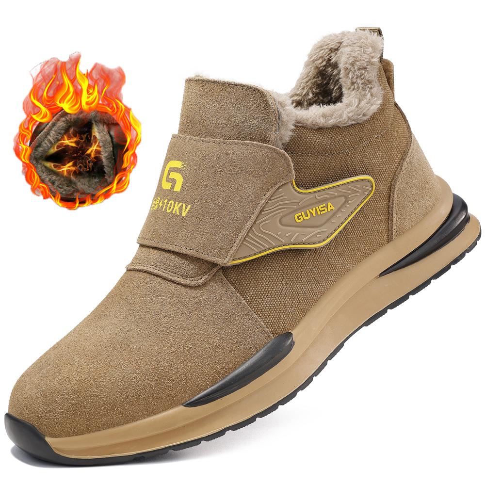 

Winter boots Men Safety Shoes 10KV insulated boots Steel toe shoes Work Boots Protection Shoes Anti scaldi anti smash Men Boots 38
