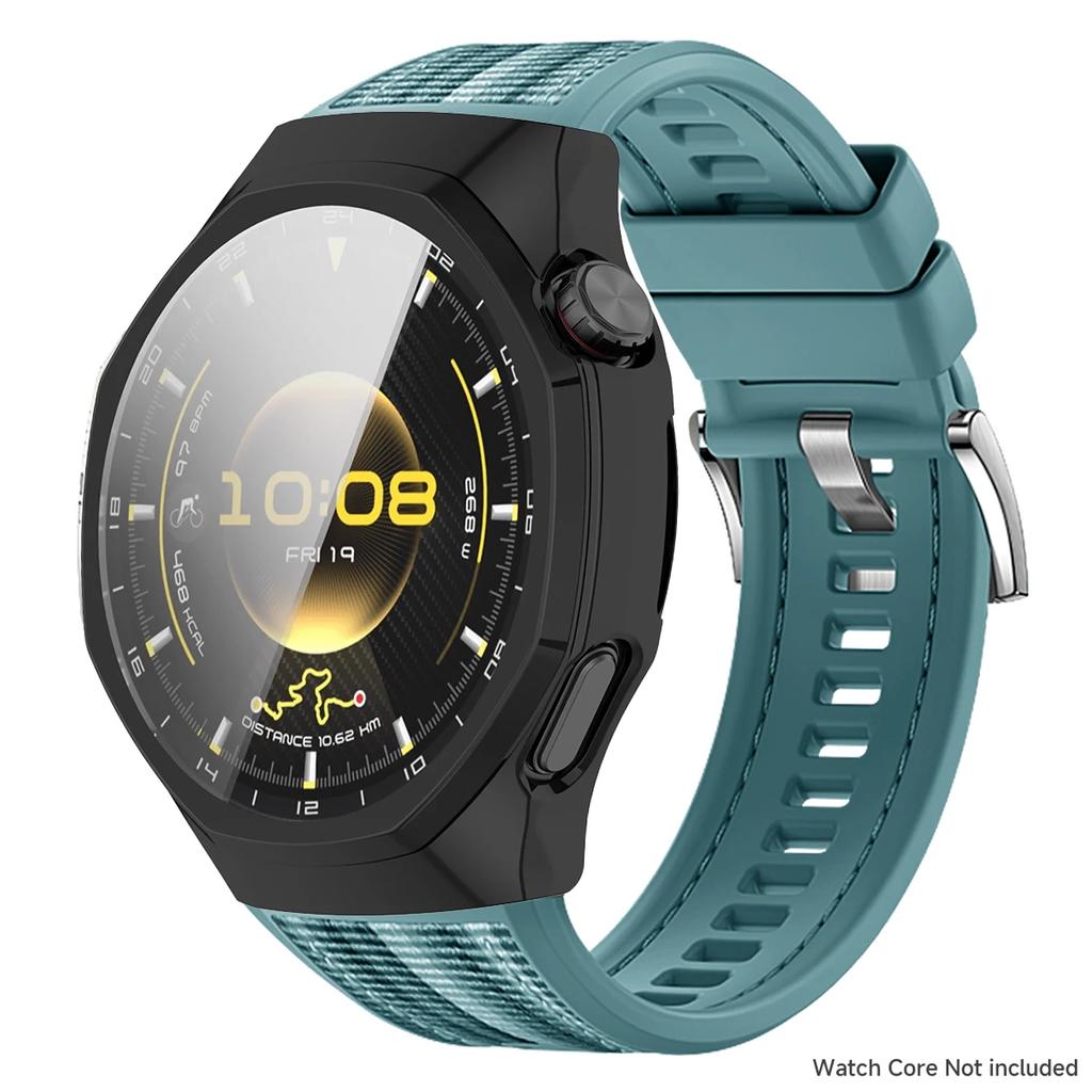 Pletený nylonový pásek+Tvrzené sklo+PC pouzdro Pro Huawei Watch GT6 Pro Sportovní řemínek Kryt proti pádu Pro GT 6 Pro Náramek+Pouzdro