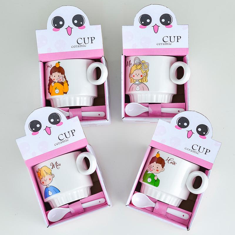 Ceramic Cup Gift Box Set Coffee Cup Creative Event Promotional Gifts Holiday Cup Souvenir