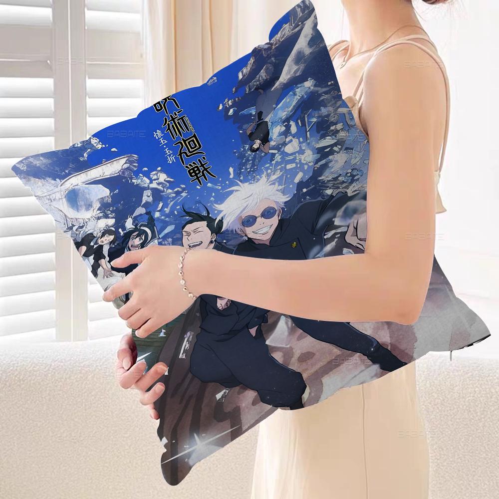 Anime Gojo And Geto Cushion Cover Pillow Cover Decor Pillowcase Printed Cushion Case For Couch