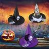 Halloween Witch Caps for Cosplay Veil Spiders Wizard Hat Adult Unisex Witch Hat Costume Pointed Hat Festival Holiday Hat