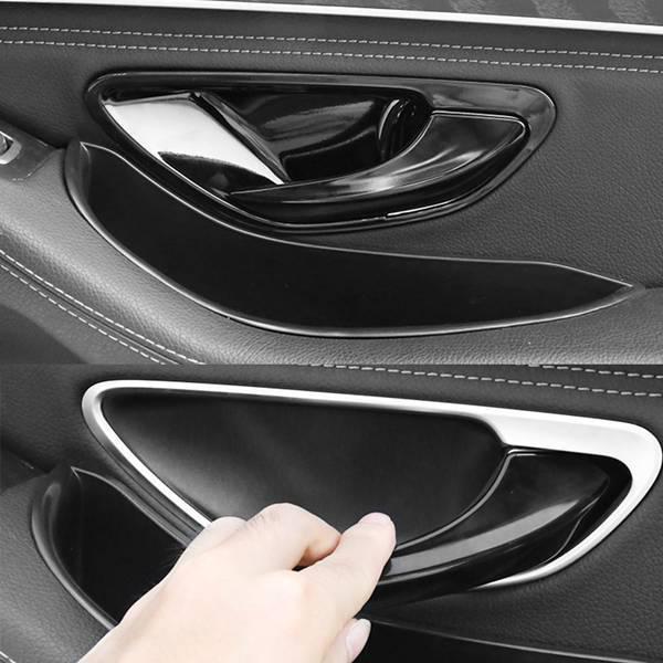 8pcs Inner Door Handle Cover Stickers for 15-21 Mercedes-Benz C-Class W205