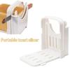 Bread Slicer Adjustable Toast Loaf Slicing Machine Foldable Plastic Bread Cutting Guide Tools For Homemade Bread Kitchen Baking