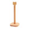 Paper Towel Holder Removable Shaft Kitchen Roll Organizer Durable Wood Non-Slip Base Multi-Use Shelf for Bathroom Kitchen