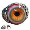 Eye Of The Curtain Ring Evil Eye Ring Realistic Eyeball Design Rings Dark Lore Rings Eye Of The Veil Ring Party Rings Men