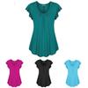 Casual Womens Summer Dress With Pleated Skirt And Ruffle Sleeves For Spring Fashion