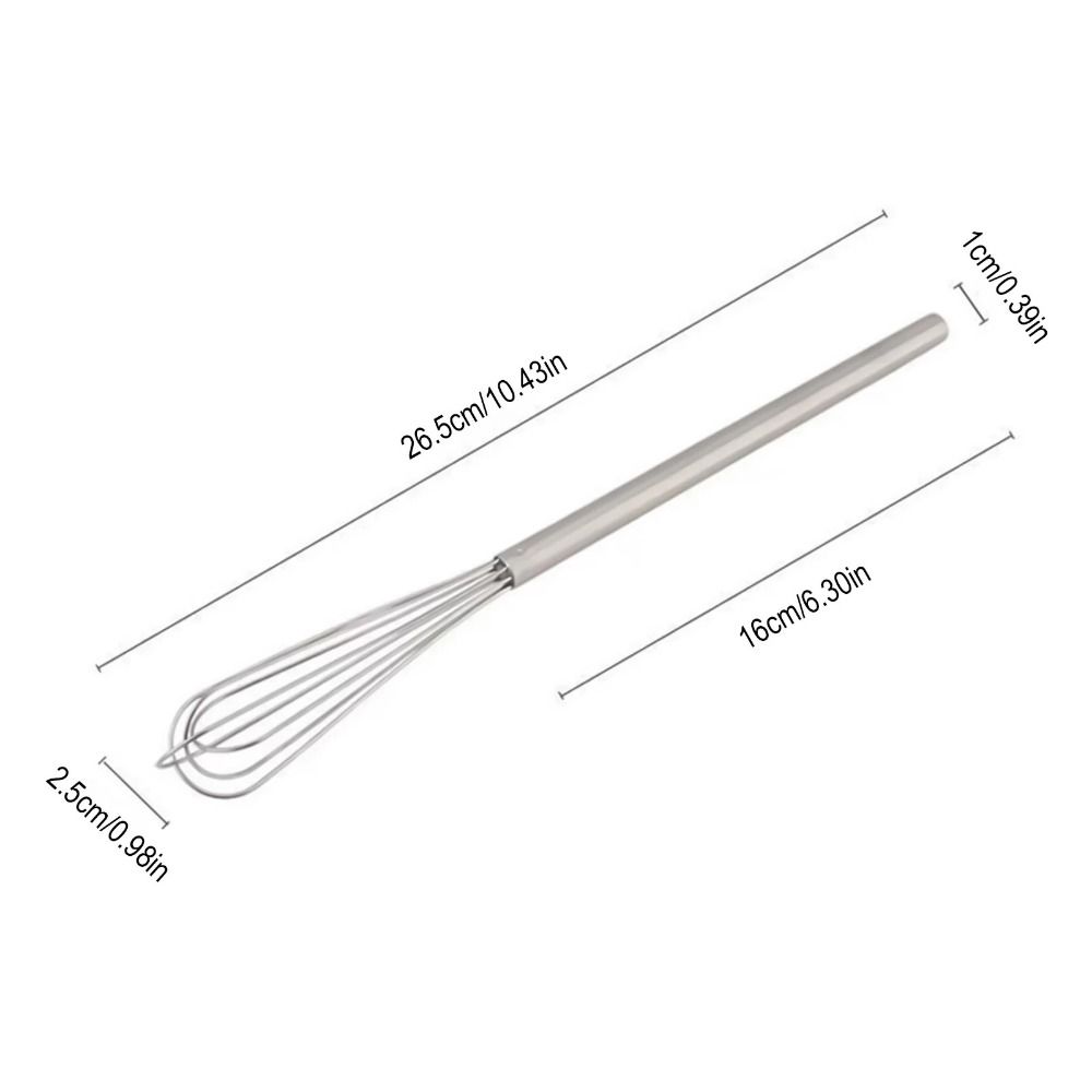 Manual Operation Egg Beater Handheld Egg Mixer Stainless Steel Wire Whisk  Baking Utensils