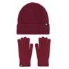 Ankola Red Hat Scarf Glove Cover Set Winter Warm Outdoor Cold Thickened Velvet Ear Protector Knitted Hat