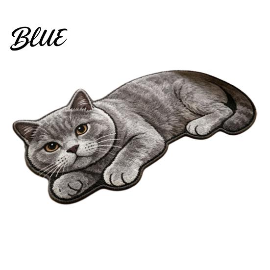 Non-slip Floor Mat Cute Cat Bathroom Rug Anti-Slip Absorbent Bath Washable Plush Door