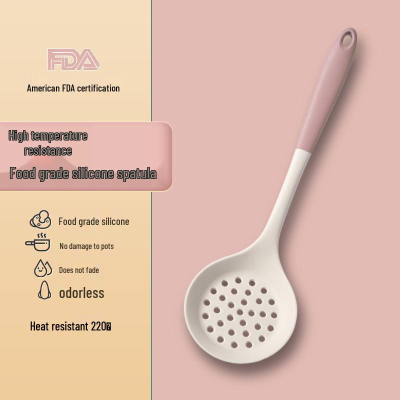 

Набор высокотемпературных силиконовых лопаток и ложек с прорезями с антипригарным покрытием