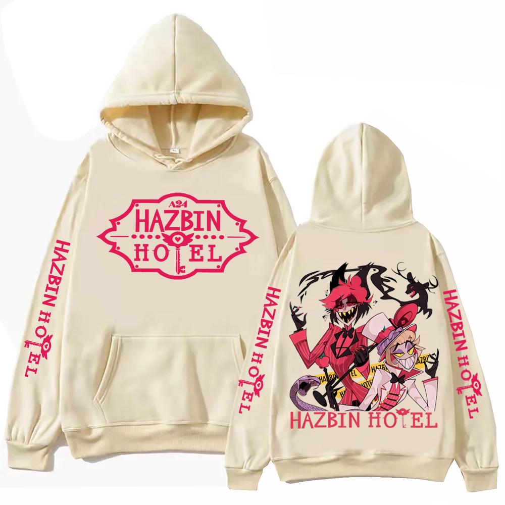 Hazbin Hotel Alastor and Lucifer Hoodie Man Woman Harajuku Long Sleeve Pullover Tops Sweatshirt Gift