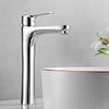 OEING Tall Brass Hot & Cold Single-Hole Basin Faucet