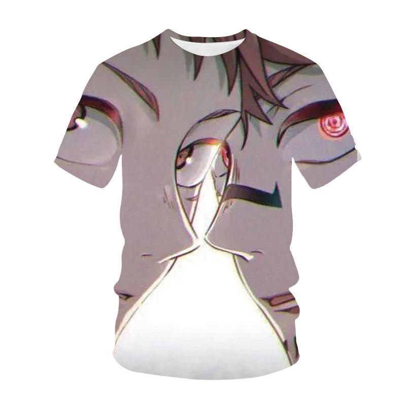 Jujutsu Kaisen Summer Men's Retro Temperament T-Shirt Simple Printed Ryomen Sukuna Short Sleeve T Shirts Outdoor Fitness Breathable T Shirt Tops