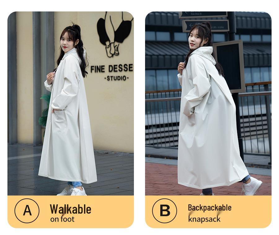 Zheng Yu Extra Long Full Body Raincoat for Outdoor Travel and Electric Vehicle Riders