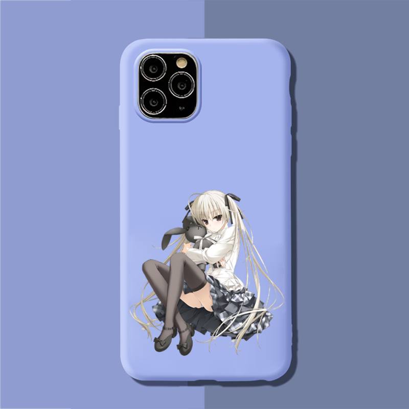 YNDFCNB Yosuga no Sora Phone Case Soft Solid Color for iPhone 11 12 13 mini pro XS MAX 8 7 6 6S Plus X XR