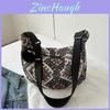 Ethnic Style Canvas Bag For Women Large Nylon Crossbody With Zipper Pocket For Daily Use