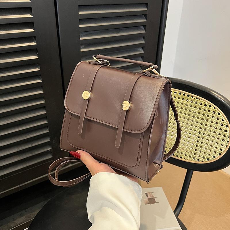 Summer New Casual Simple Fashion Messenger Bag Single Shoulder Casual Small Square Bag Casual Texture Multi-purpose Backpack