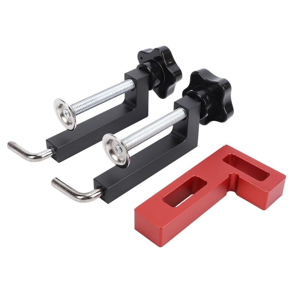 90 Degree Clamp Woodworking Positioning Square with 2 Clamps for Cabinet Frame Drawer