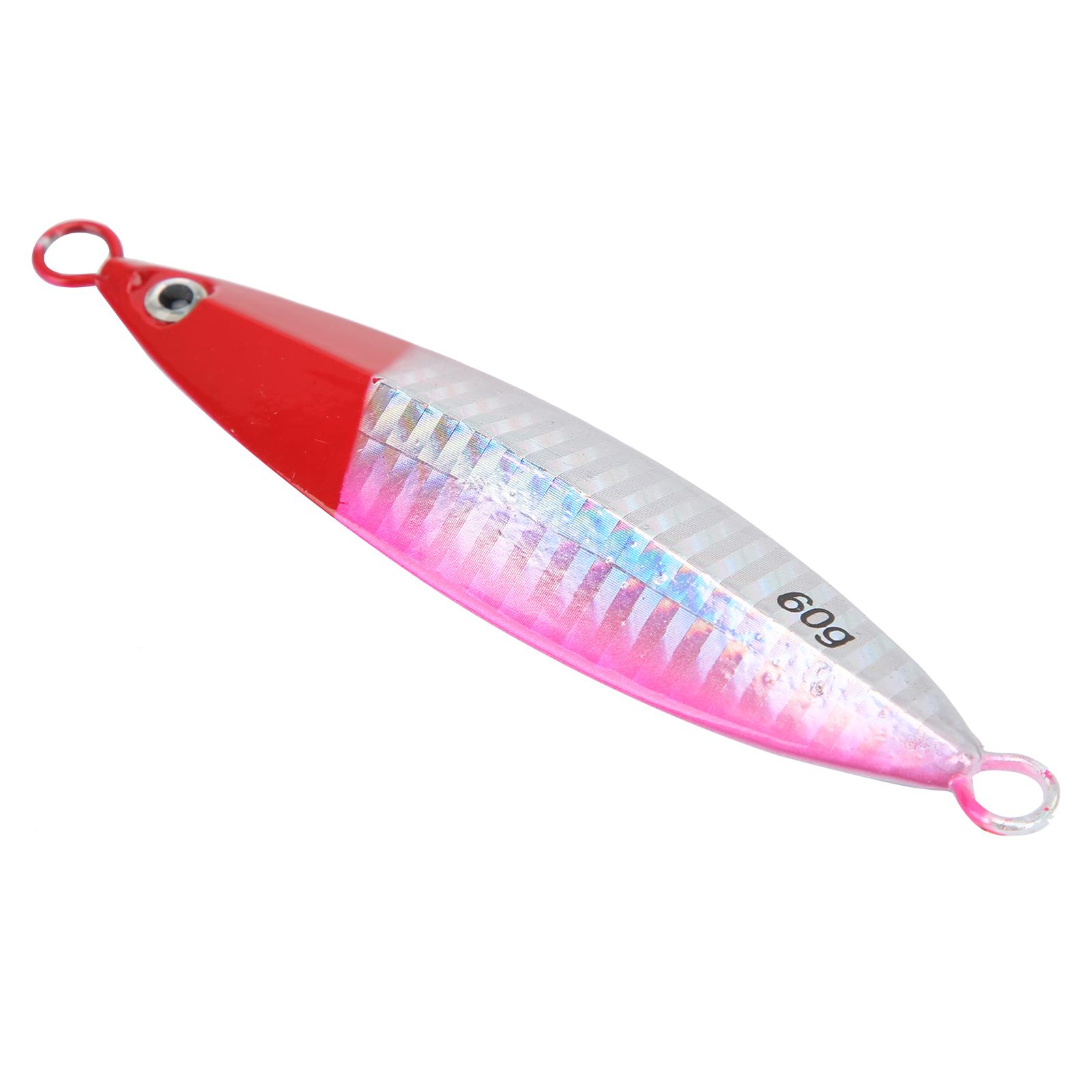 

Fishing Artificial Baits Fish Shaped Metal Lifelike Lures Fishing Accessory Red Head 60g