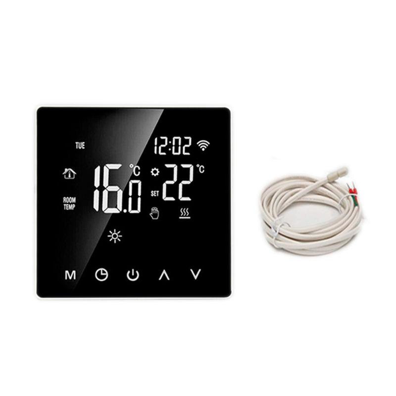 WiFi Thermostat Programmable Electric Underfloor Heating Radiator Thermostat Indoor Constant Temperature Controller LCD