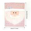 Christmas Chair Cover Pink Chair Cover Santa Claus Doll Chair Cover European Style Restaurant Home Decoration Business navidad
