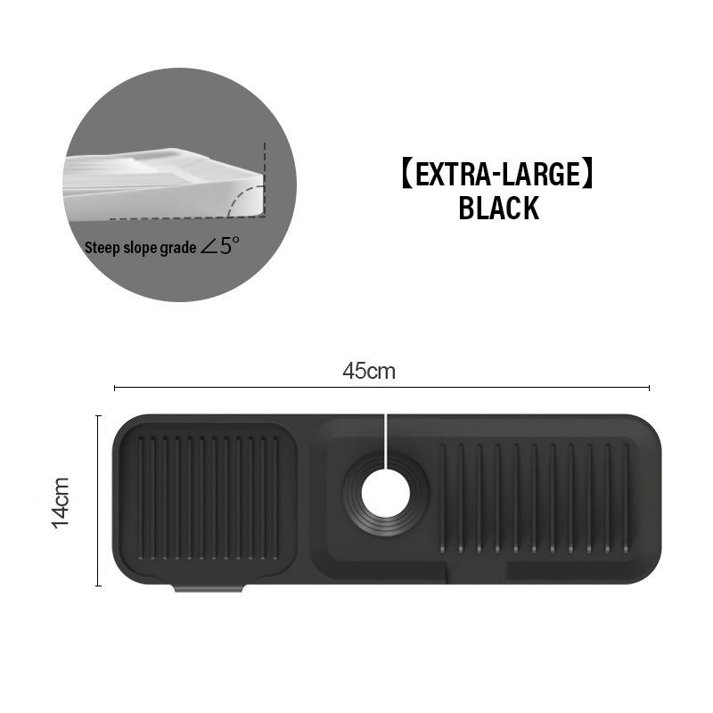Kitchen Silicone Faucet Mat Faucet Water Catcher Mat Sink Splash Pad Household Countertop Protector Bathroom Splash Guard 1PC