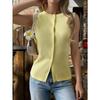 Hot Girl Versatile Sleeveless Vest Woolen Woven Women's Clothing Spring and Summer Amazon Independent Site