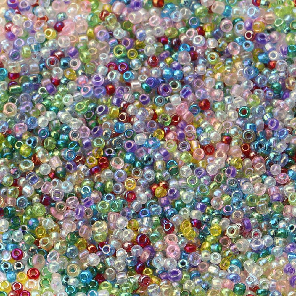 

Apx 1230-6150pcs 2mm Transparent AB Color Glass Seed Beads for Jewelry Making Loose beads DIY Bracelet Earrings Glass Beads 2mm 1230pcs-bottle