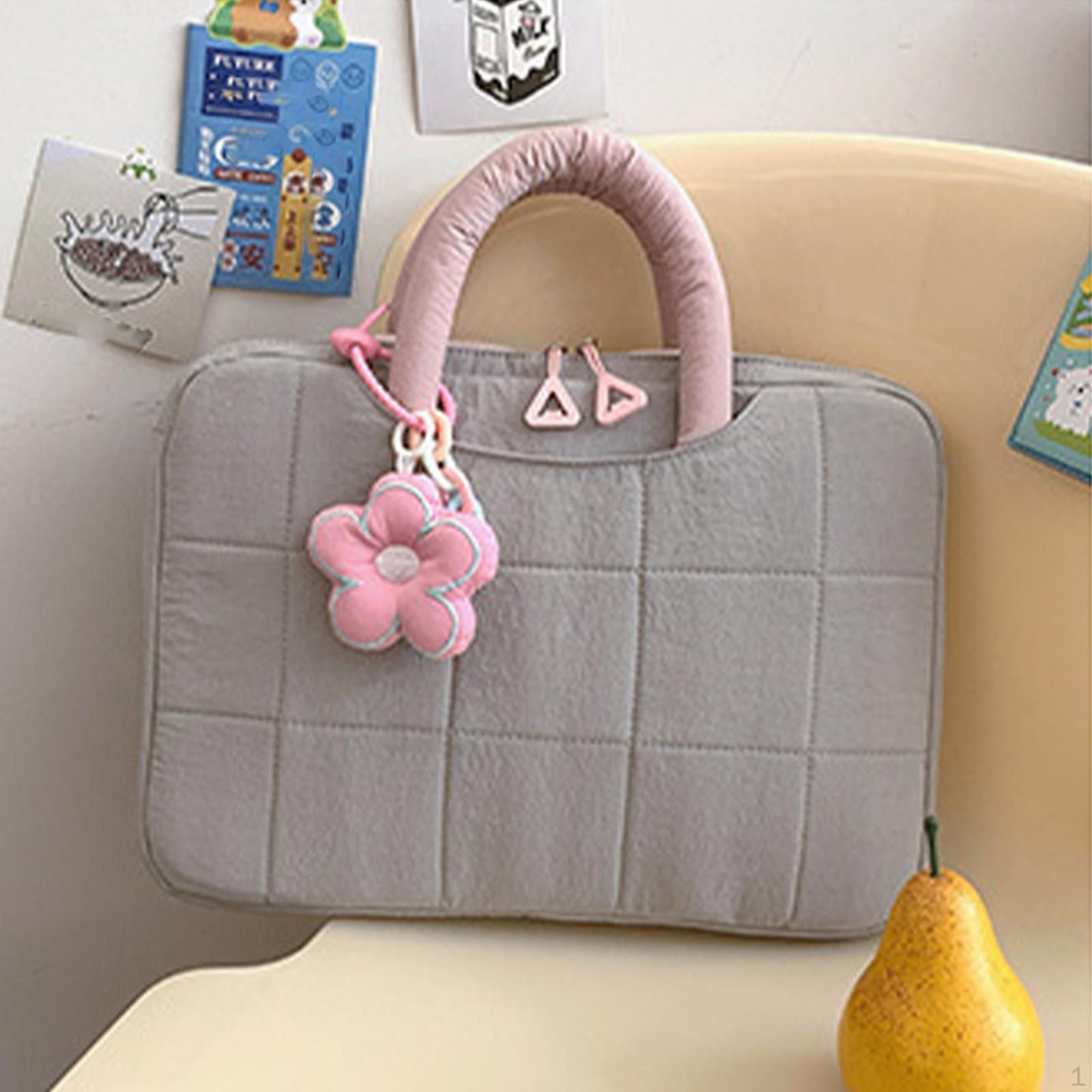 

Laptop Sleeve Case 16inch Casual Portable Computer Bag Briefcase for Office Travel Business светло-серый