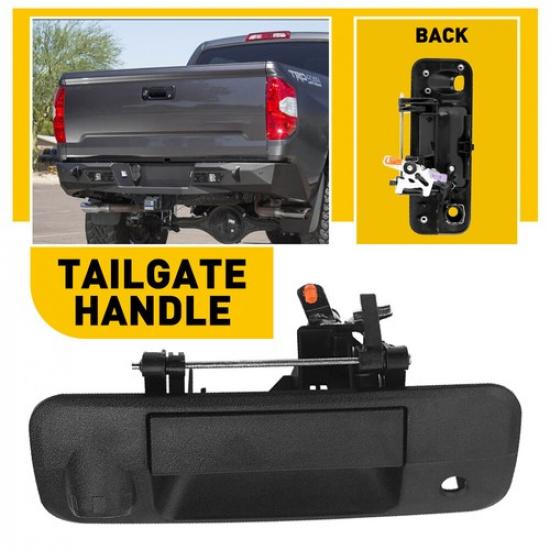 For Toyota Tundra 2007-2013 Tailgate Handle Door Rear Exterior Tailgate Black EA