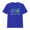Peace Love Cruise T Shirt Cute for vintage Washed Casual Unisex Breathable Versatile graphic Stretched Top For Everyday Wear