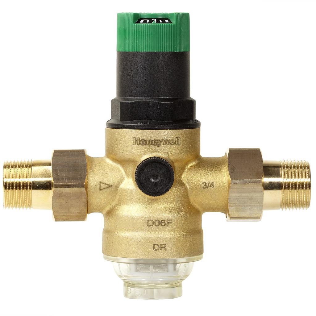 Pressure regulator, with unions, 3/4 inch
