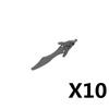 MOC Medieval Knight Building Block Helmet Mask Soldier Weapon Short Trident Shoulder Armour Vest Gun Hoe Axe Sword Toy Gift K127