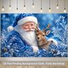 1Pcs Santa Reindeer Smiling Face Christmas Decoration Background Xmas Backdrop Decorations For Photo Studio Photo Booth Party