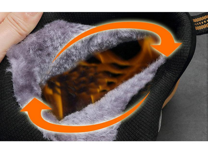 Herren Outdoor-Wanderschuhe mit hohem Schaft und Samtfutter