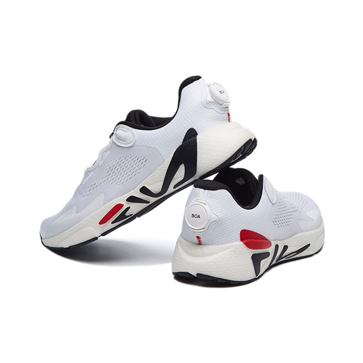 FILA Heritage-FHT Mesh Fabric Low-Top Running Shoes Men sneaker White A12M132103FWT