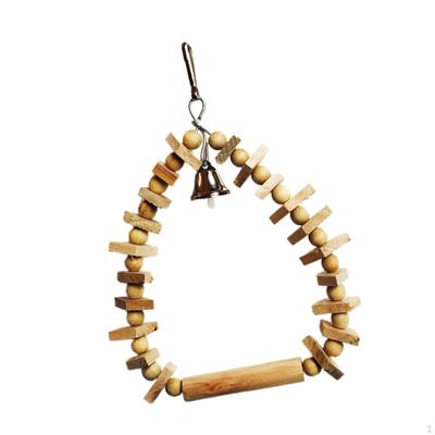 Wooden Blocks Tearing Toys Parrot Chewing Toy Parrots Cage Perch Playstand for