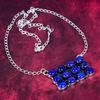 Lapis Lazuli nyaklánc, kézzel készített ékszerek, 925 tömör ezüst nyaklánc tervező drágakő ékszer állítható láncos nyaklánc ajándék anyának