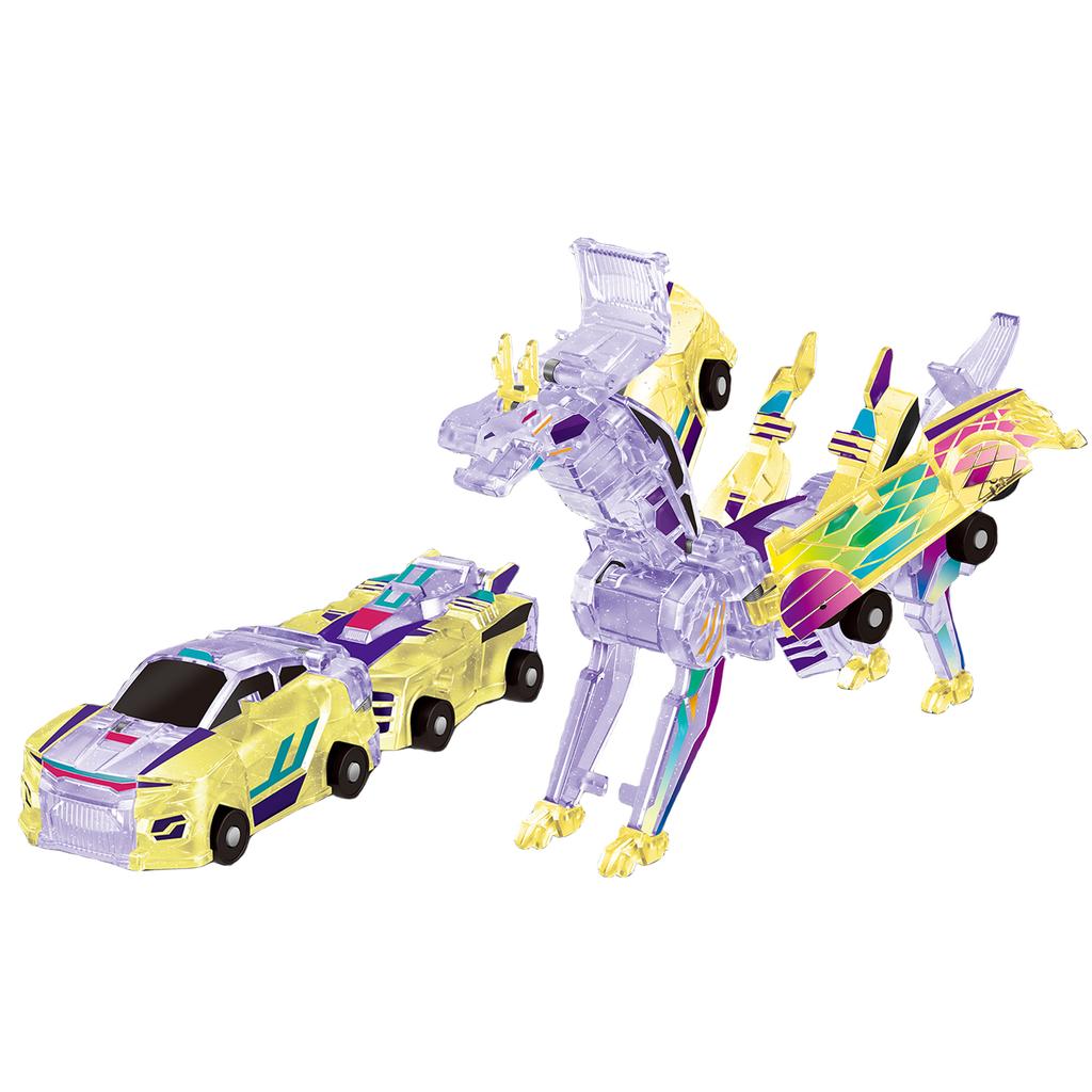 Voiture Dinosaure Transformable à Collision 2-en-1 Robot Voiture Transformable Articulation Multi-Articulée Jouet pour Enfants Garçons et Filles