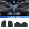 Left/Right Drive for BYD ATTO1 SEAGULL 2026 Car Floor Mats Cargo Liner Trunk Pad Backrest Liner TPE Foot Mat All Weather Black