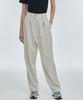 MANAVIS7 Long Tapered Slacks [Light Beige]