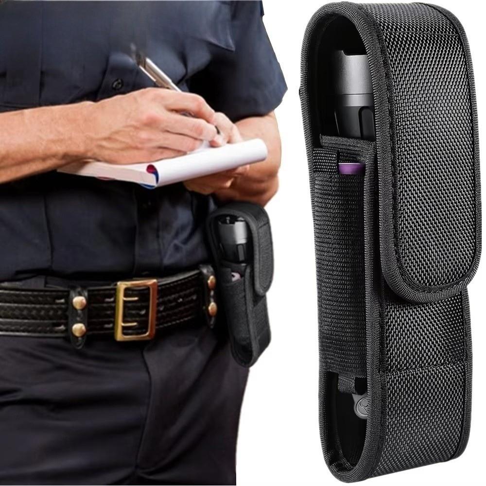 Nylon Flashlight Pouch Hook and Loop Closure Flashlight Carry Case Hiking Equipment