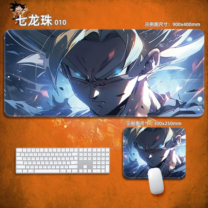 Anime Mauspads Drachenball Leder-Mauspad Nachhaltig Kleiner Junge Handgelenkstütze Tastaturunterlage Tischmatte Son Goku Animation Dekorative Tischdecke