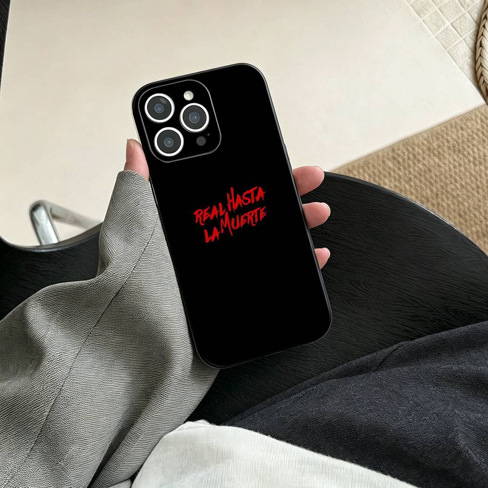 Anuel AA-Real Hasta La Muerte Phone Case For iPhone 17, 16,15,14,13,12,11 Plus,Pro Max, Others Soft Black Cover