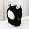Baby hat autumn and winter fleece thickened knitted hat bear cute super cute baby wool hat men's and women's hat Korea