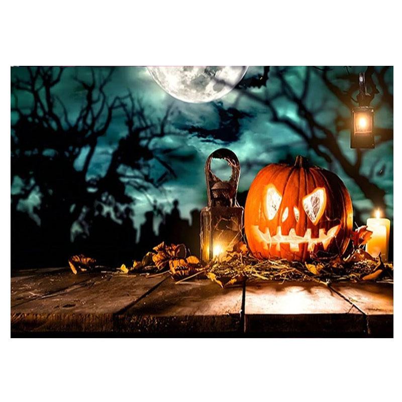Halloween Hut Pumpkin Image Tapestry Halloween Decoration Party Background Wall Room Decoration Festival Home Decoration